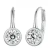 Elegant 0.5CT Moissanite-Diamond Sleek Bezel Stud Earrings in S925 Sterling Silver